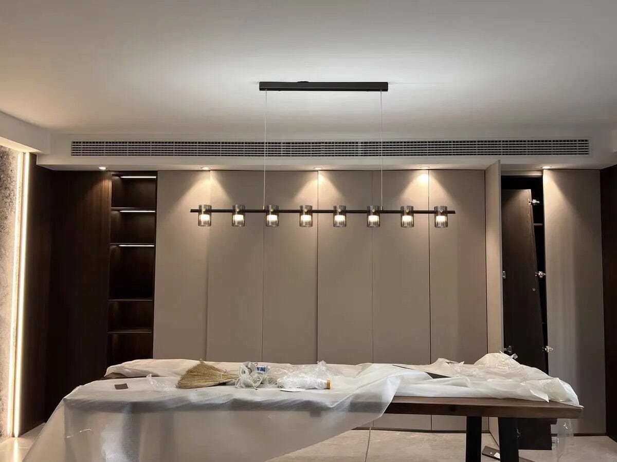 Lumenara Glass Pendant Light With Adjustable Cord LED Bulb