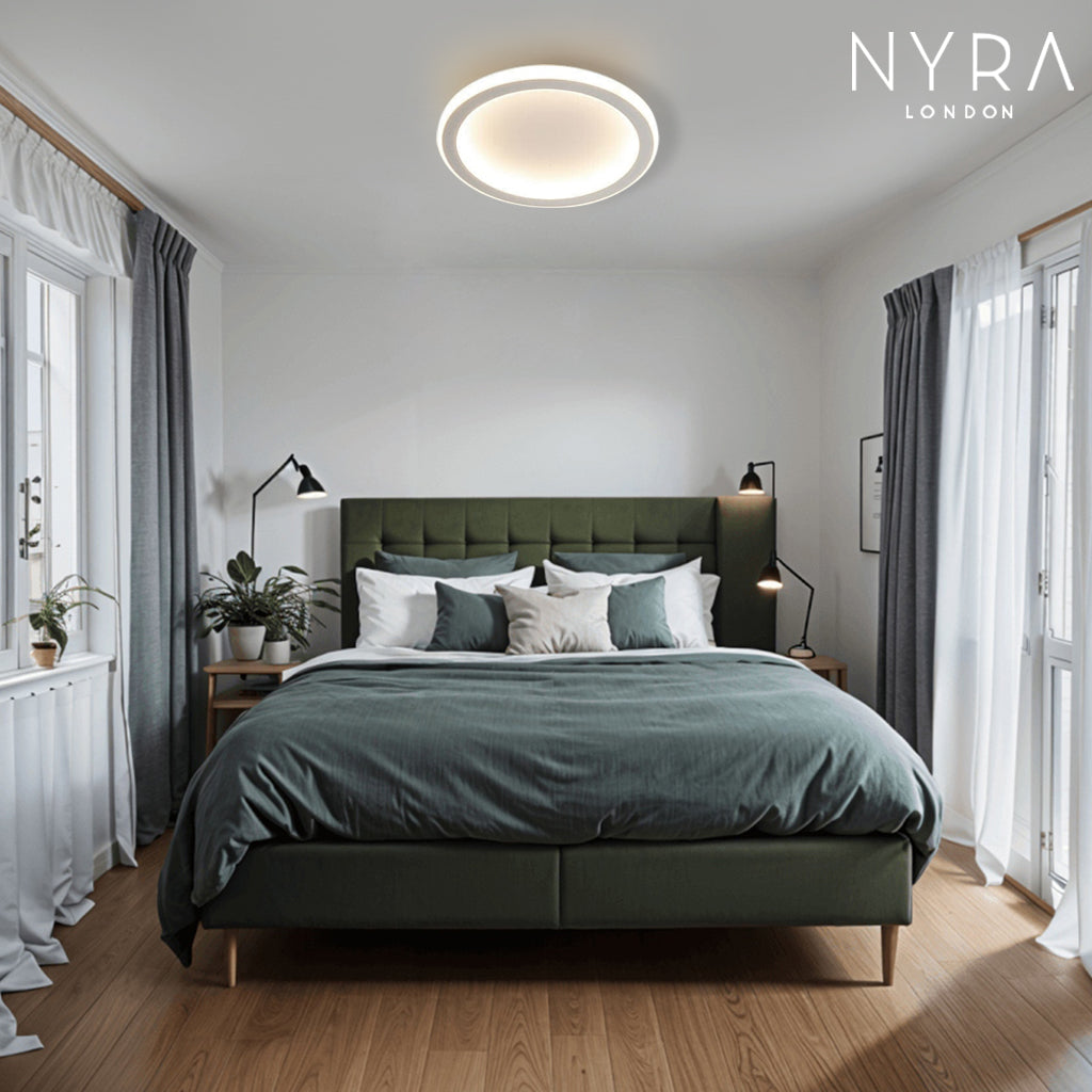 NovaGlow Tri-Color Ceiling Wall Light With Remote Control