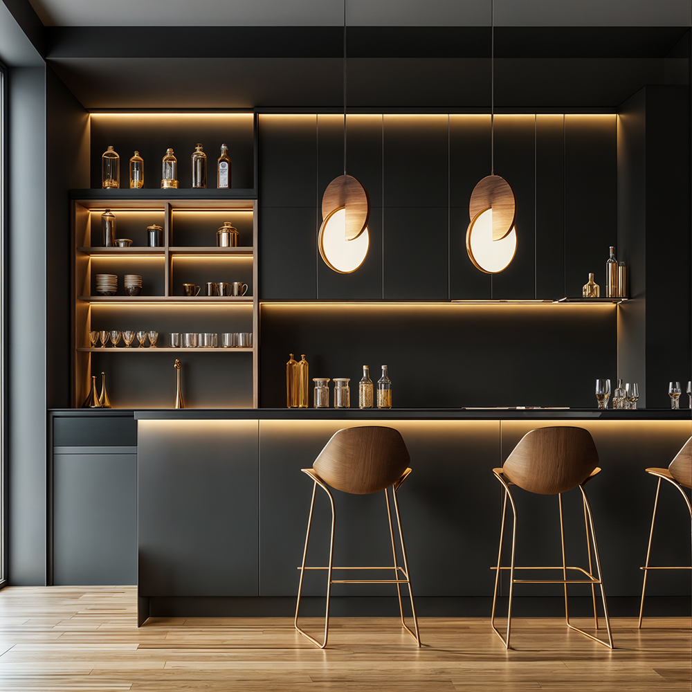 Elora Oak Wood Lampshade for Nordic Vintage Interiors