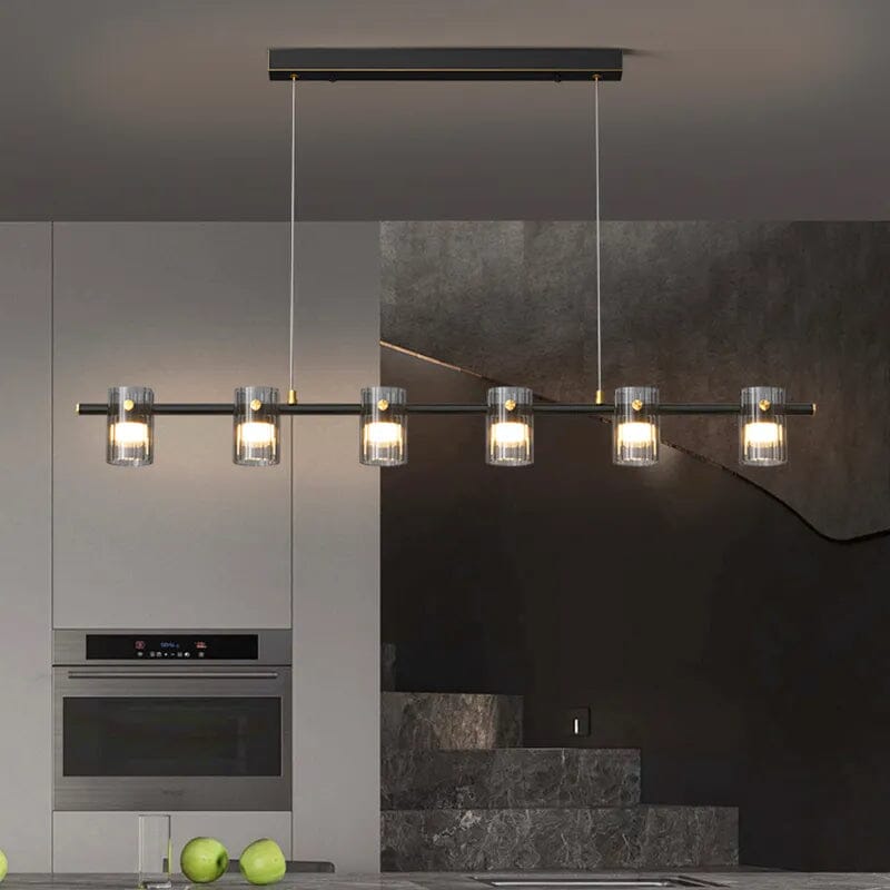Lumenara Glass Pendant Light With Adjustable Cord LED Bulb