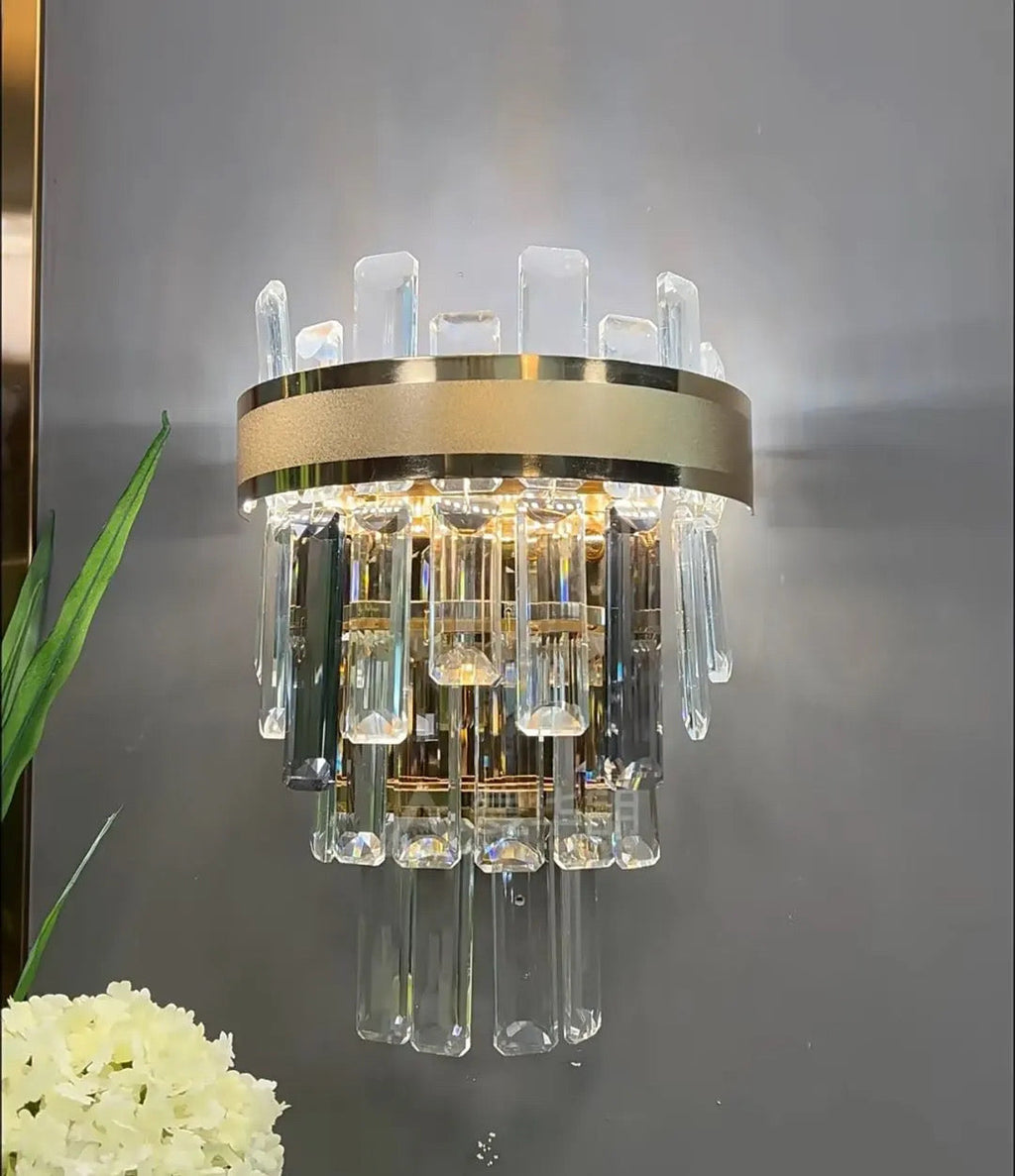 Nyara Series Tri Color Dimmable Chandelier Premium Metal