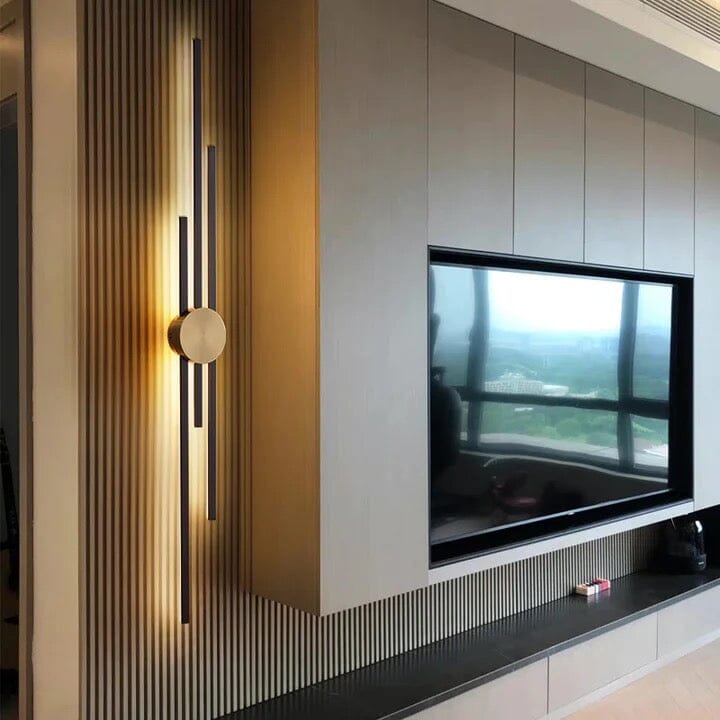 NovaLeaf Copper Wall Light Minimalist Bedside Lamp Crafted