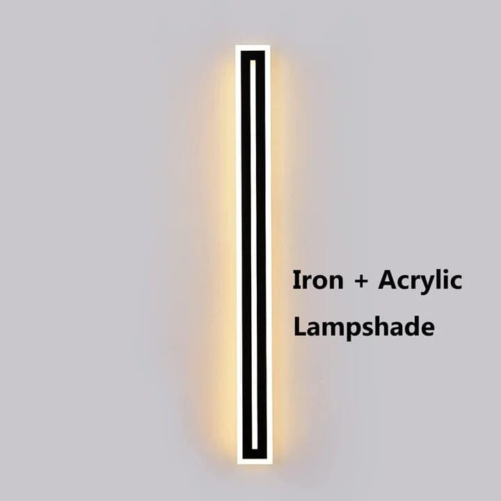 NovaLume Outdoor LED Wall Light Long Aluminum Strip