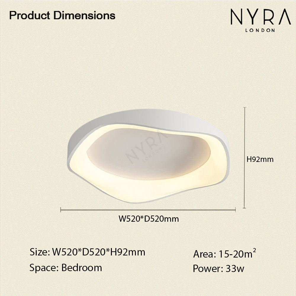 NovaGlow Tri-Color Ceiling Wall Light With Remote Control