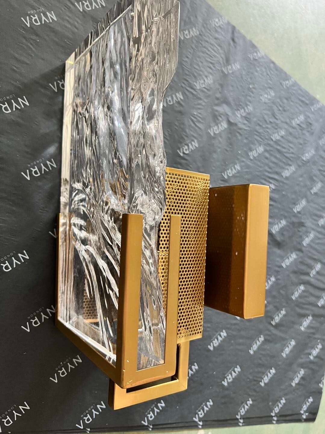 Lumira | Glamorous Gold Mini Wall Lamp with Crystals