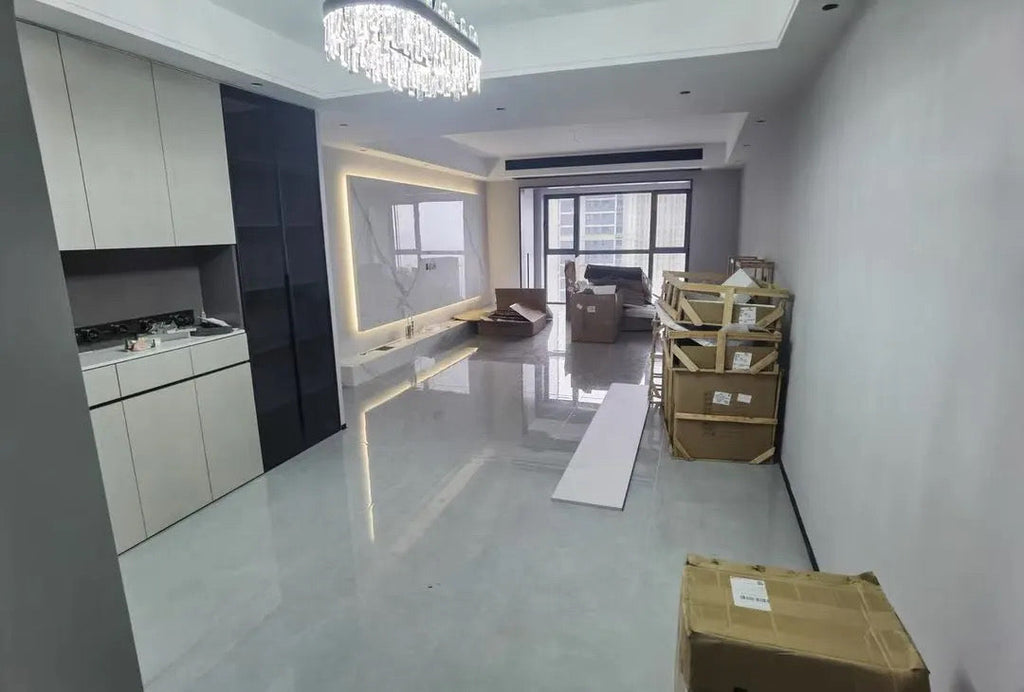 Nyara Series Tri Color Dimmable Chandelier Premium Metal