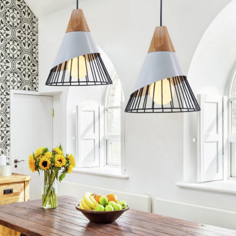 Bircari Modern Iron Pendant Light for Kitchens and Baths