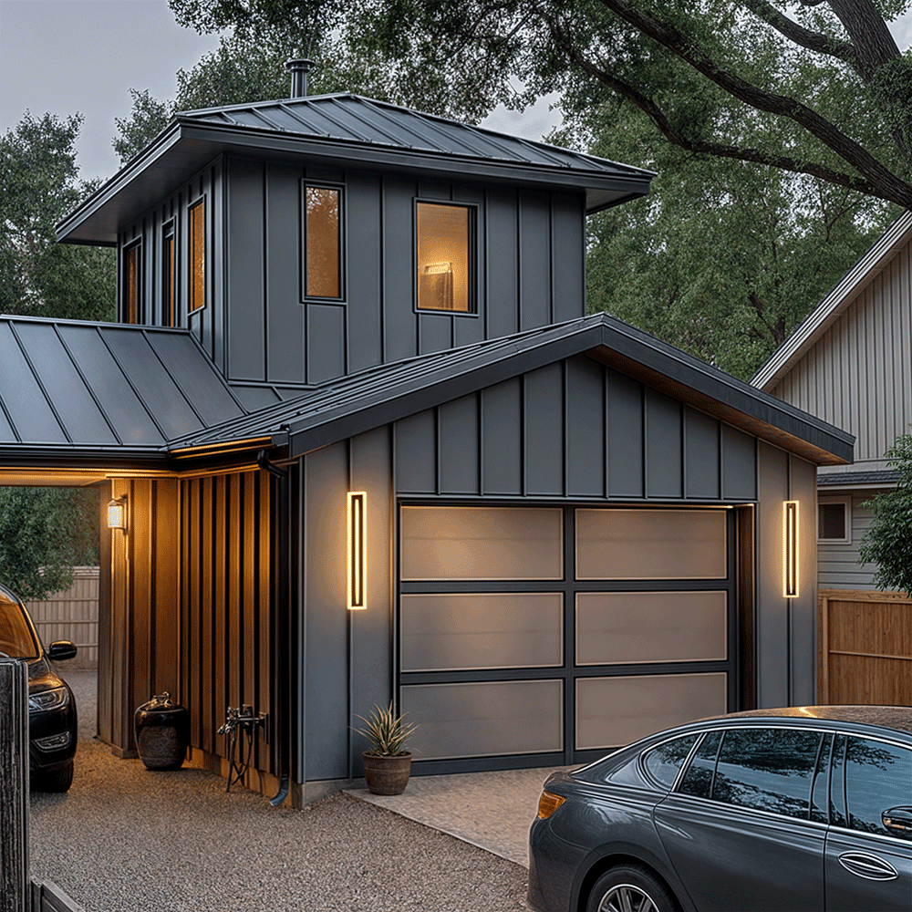 NovaLume Outdoor LED Wall Light Long Aluminum Strip