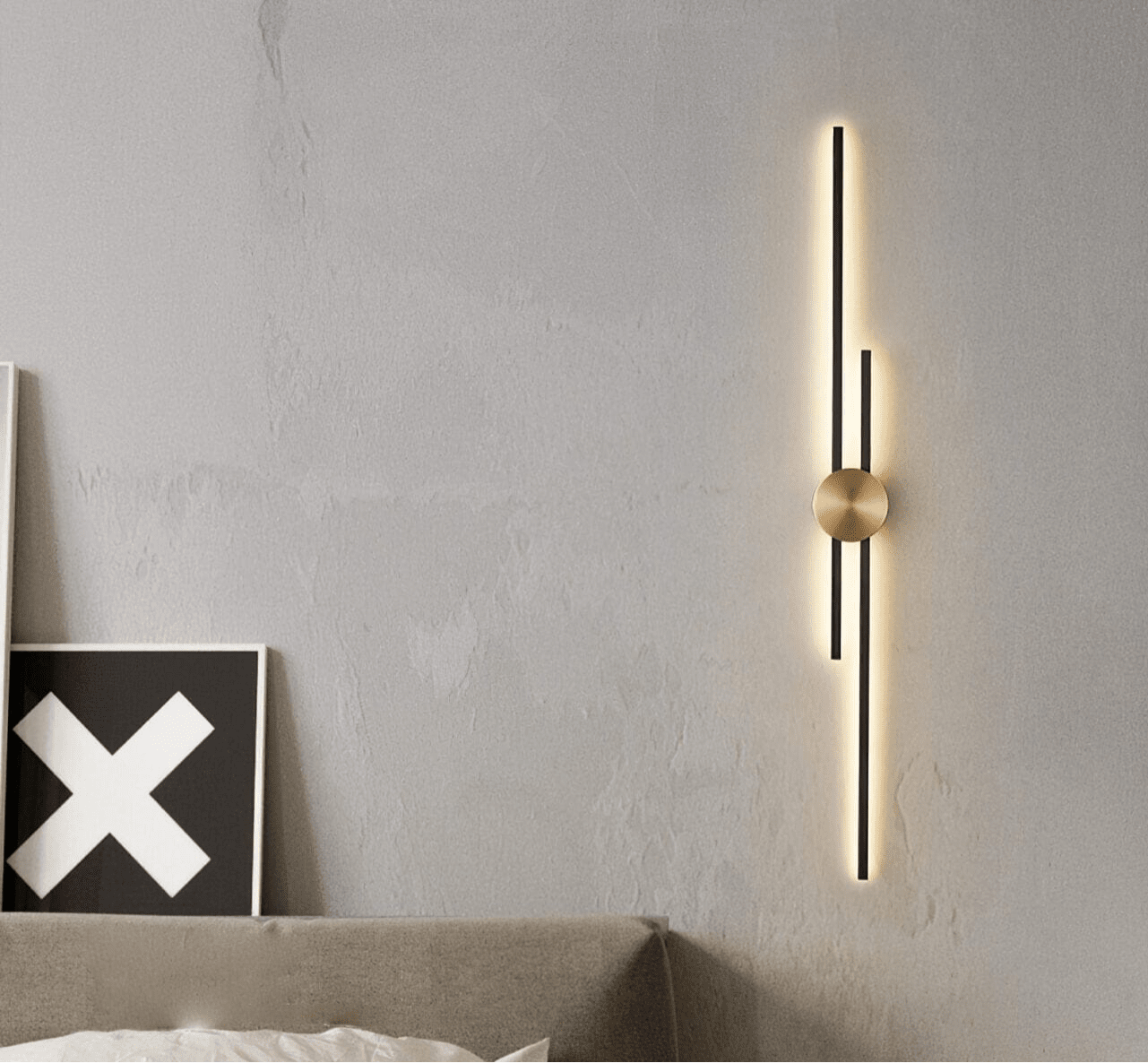 NovaLeaf Copper Wall Light Minimalist Bedside Lamp Crafted