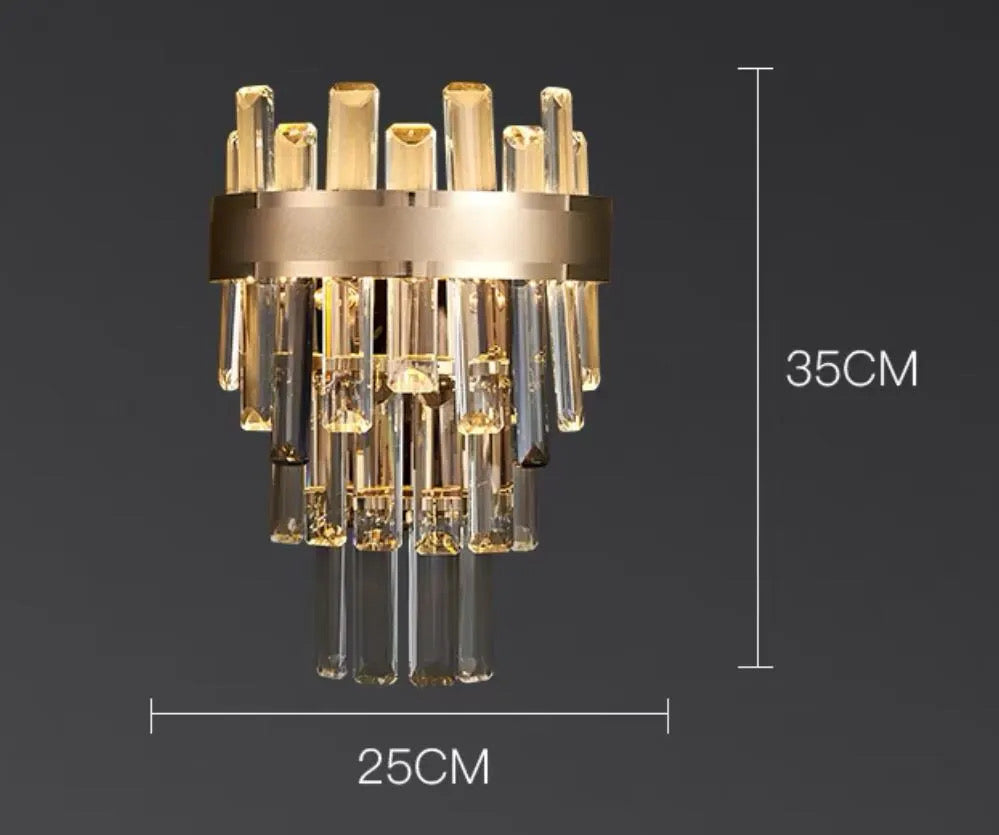 Nyara Series Tri Color Dimmable Chandelier Premium Metal