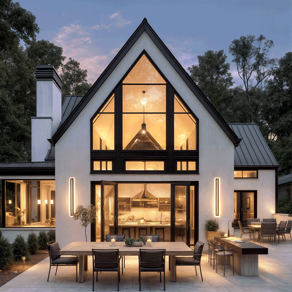 NovaLume Outdoor LED Wall Light Long Aluminum Strip