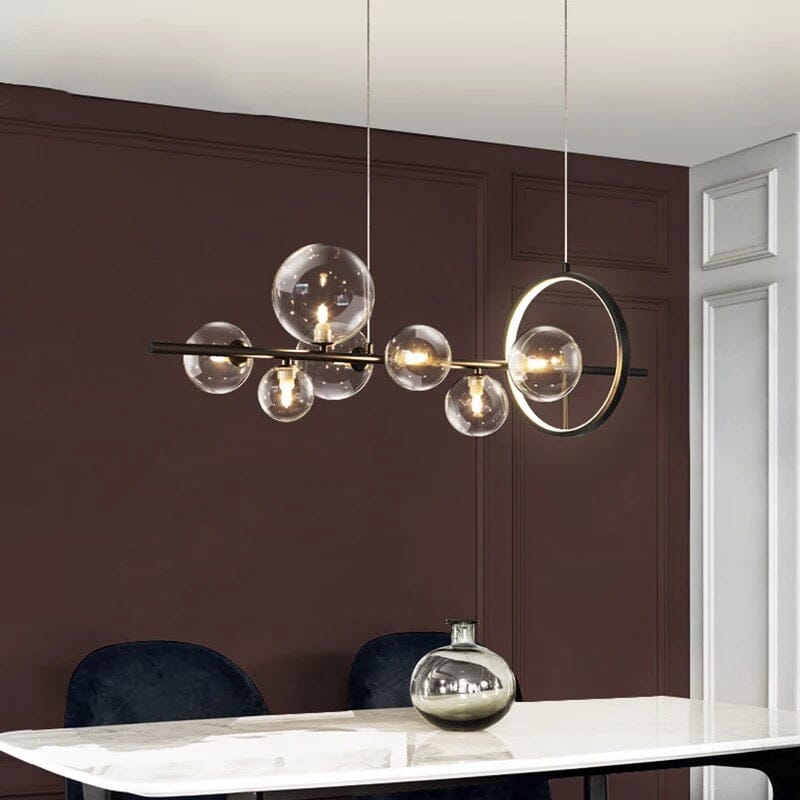 LyraLume Glass & Aluminum Chandelier - Dual Styles LED