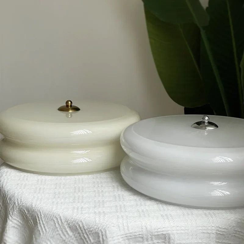 Aurora Glass Wall Sconce Diffused Warm Ambient Light