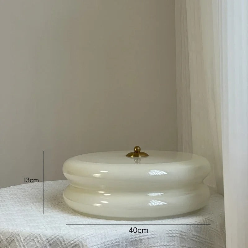 Aurora Glass Wall Sconce Diffused Warm Ambient Light