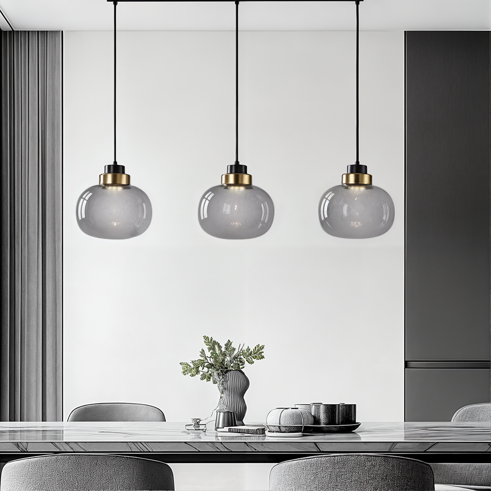 Novae Glass Pendant LED Light Retro Nordic Ambient Style