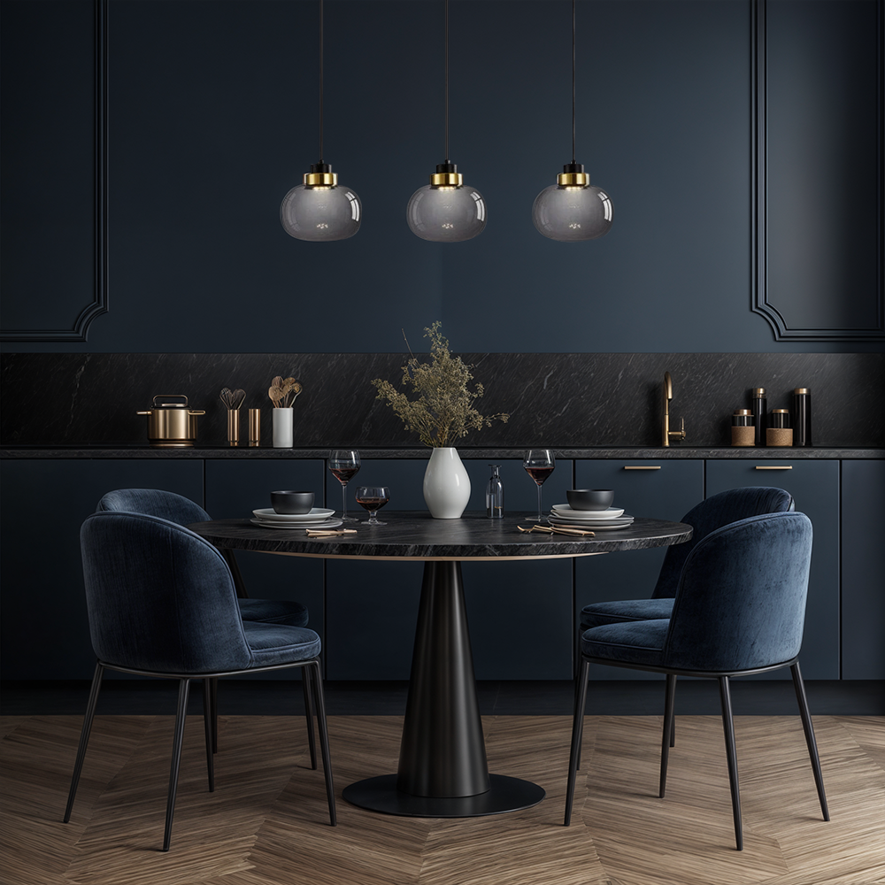 Novae Glass Pendant LED Light Retro Nordic Ambient Style