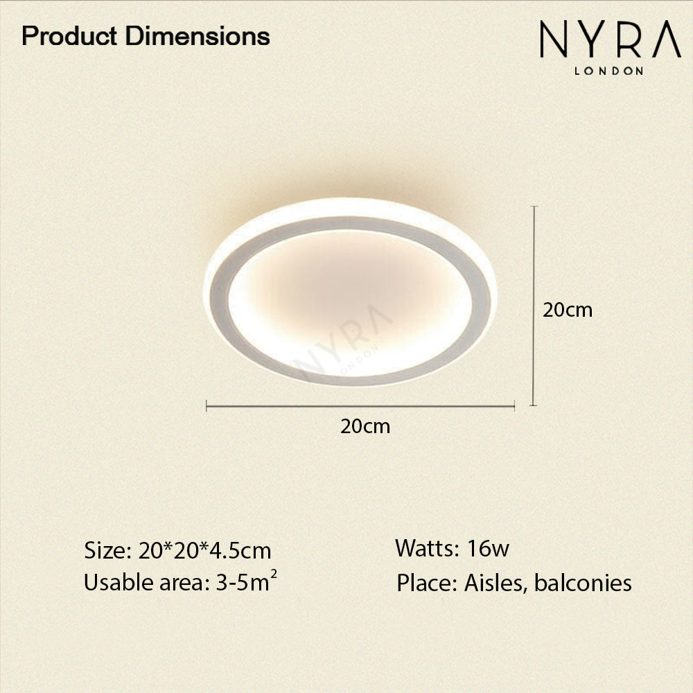 NovaGlow Tri-Color Ceiling Wall Light With Remote Control