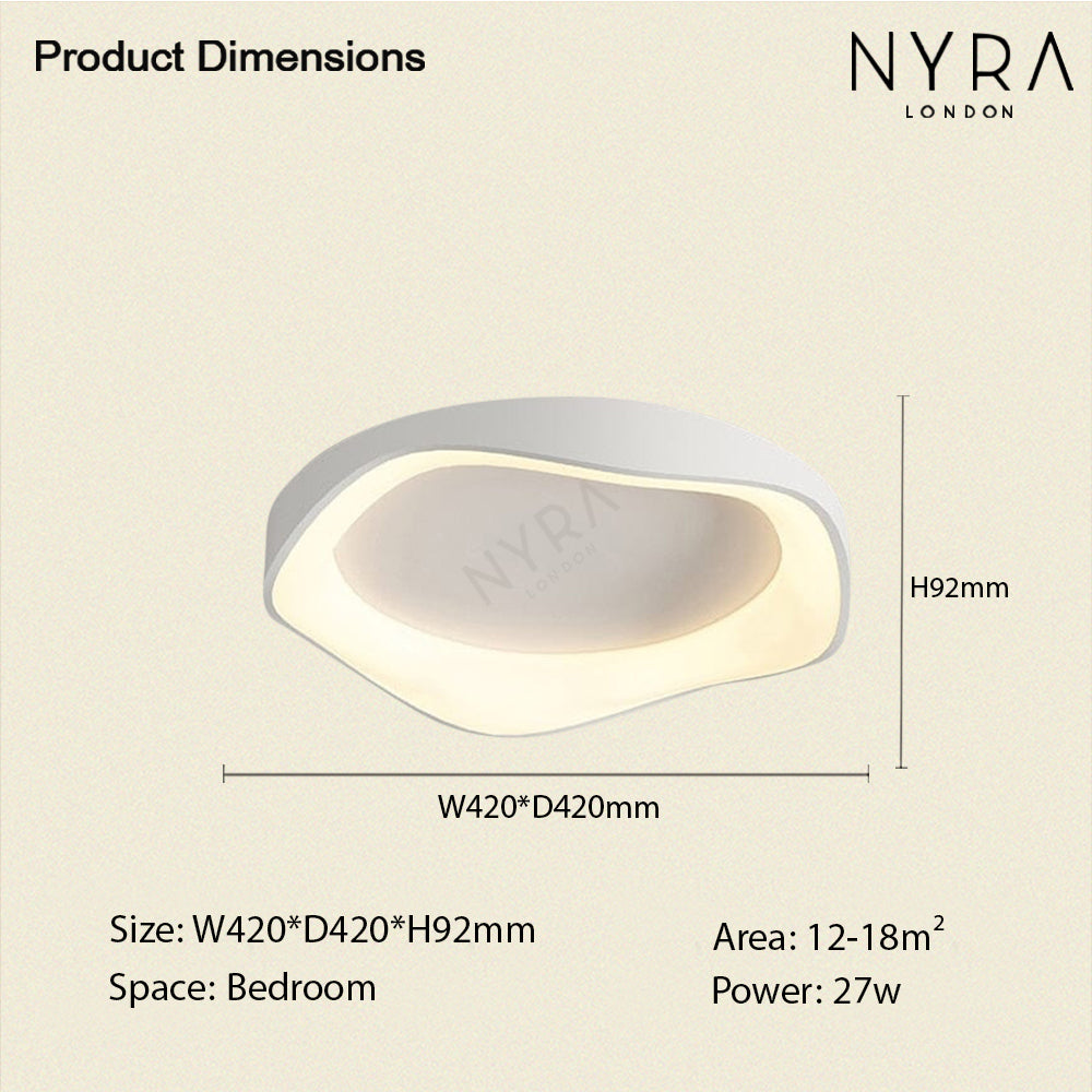 NovaGlow Tri-Color Ceiling Wall Light With Remote Control