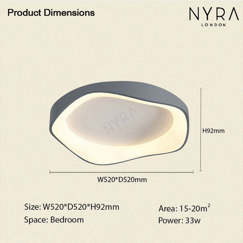 NovaGlow Tri-Color Ceiling Wall Light With Remote Control