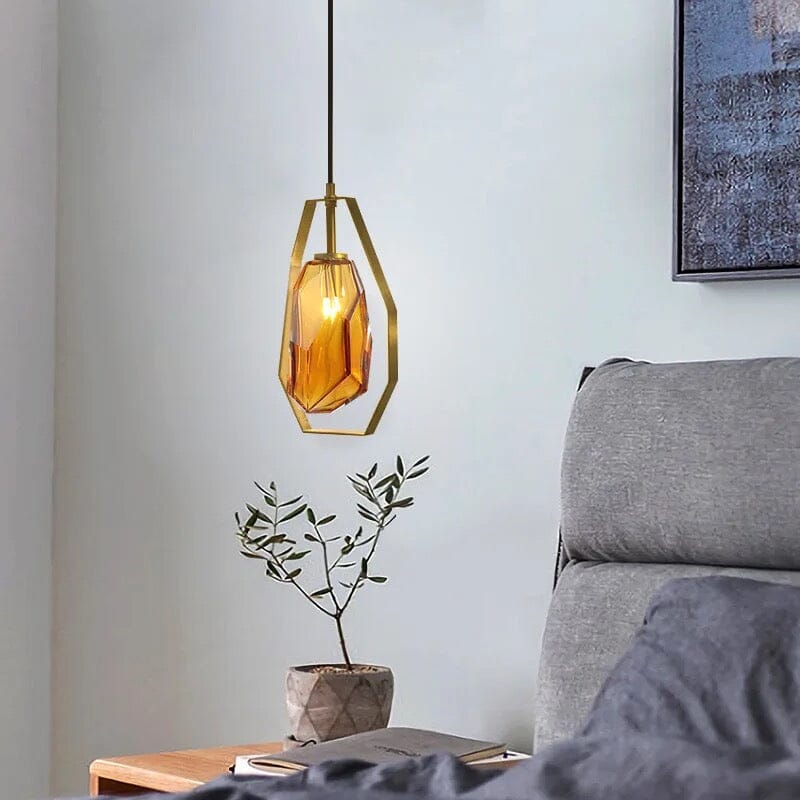 AstraLume Modern Iron and Glass Pendant Light for Living