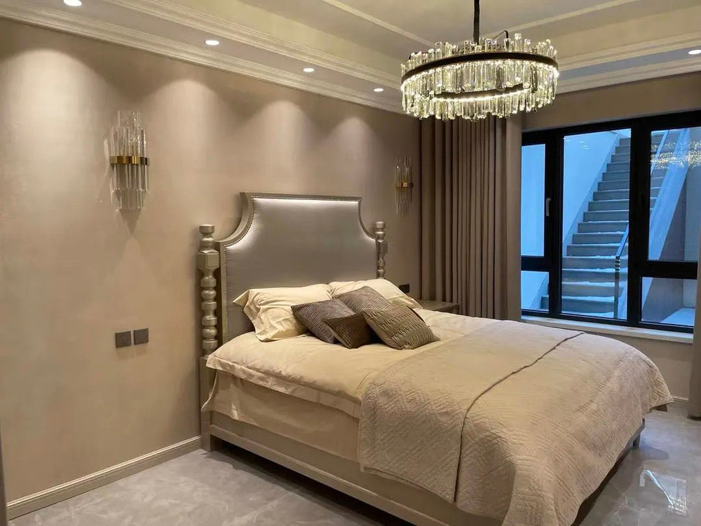 Nyara Series Tri Color Dimmable Chandelier Premium Metal