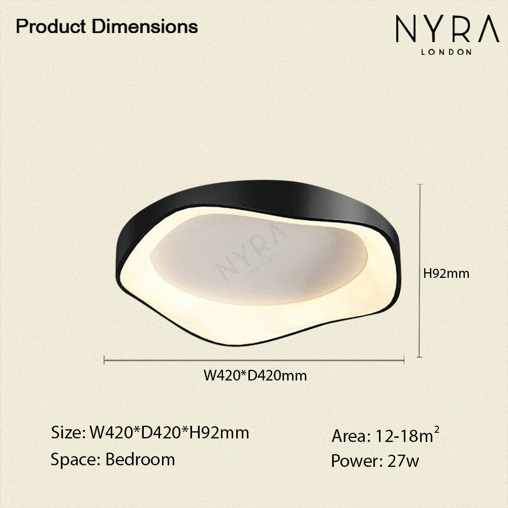 NovaGlow Tri-Color Ceiling Wall Light With Remote Control