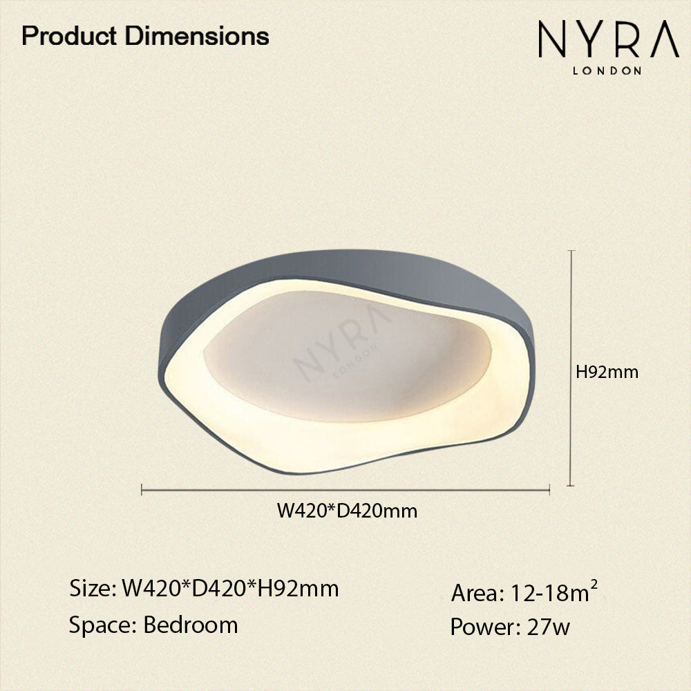 NovaGlow Tri-Color Ceiling Wall Light With Remote Control