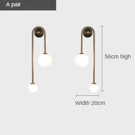 LumaSphere Glass Orb LED Wall Lamp for Modern Spaces