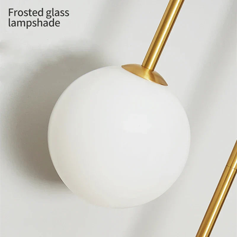 LumaSphere Glass Orb LED Wall Lamp for Modern Spaces