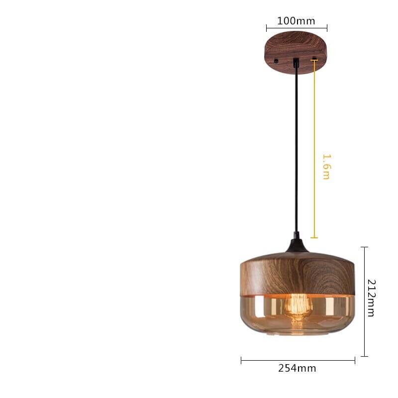 NovaWood LED Pendant Lights Modern Adjustable Wood Pendants