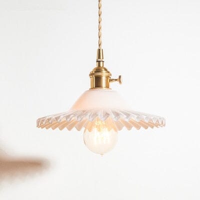 Braided York Glass Pendant Light with Exotic Vintage Charm