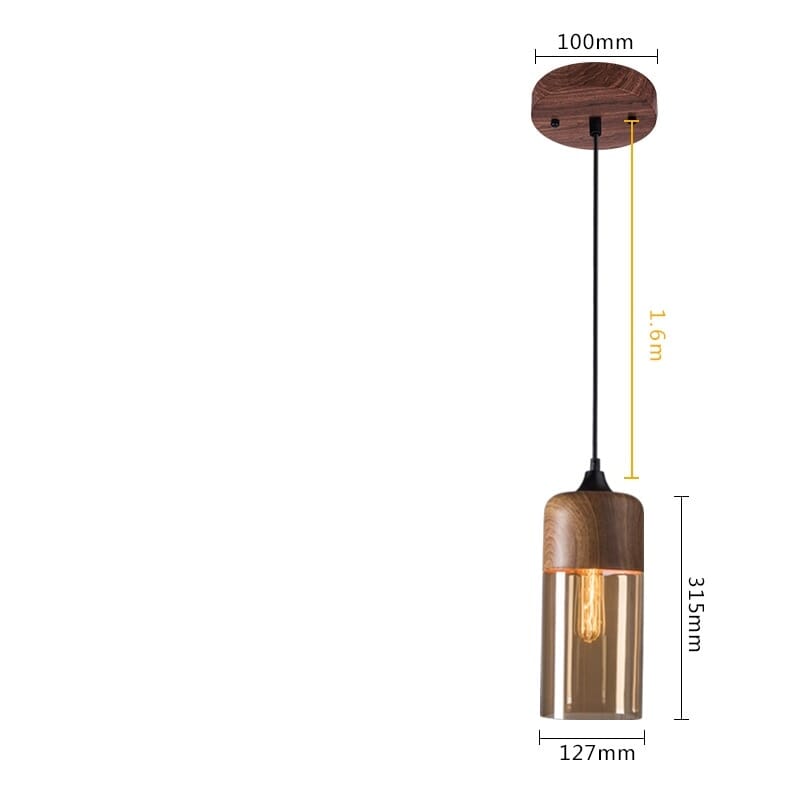 NovaWood LED Pendant Lights Modern Adjustable Wood Pendants