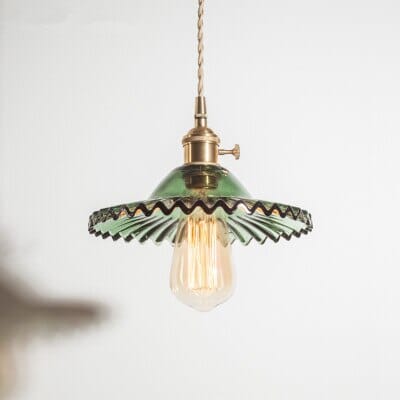 Braided York Glass Pendant Light with Exotic Vintage Charm