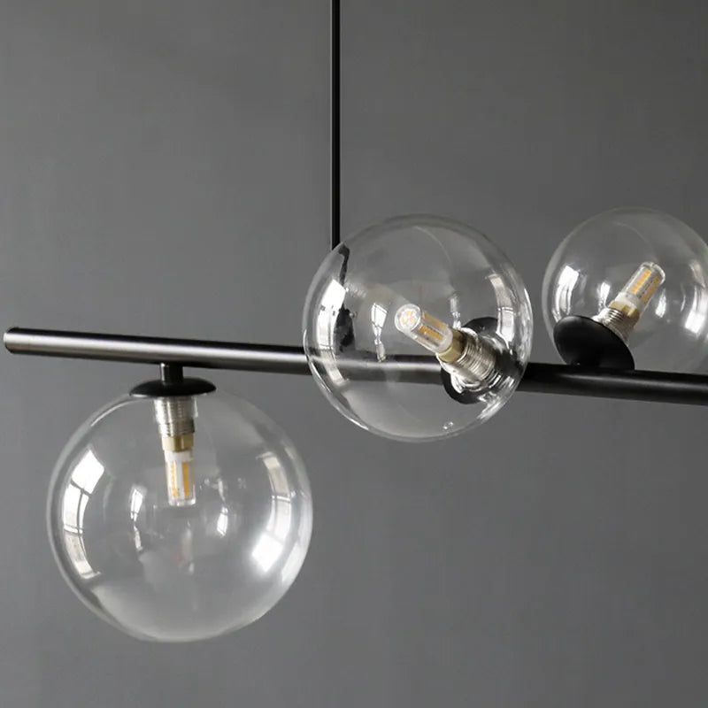 Liora Orb Glass Chandelier Nordic Minimalist Light