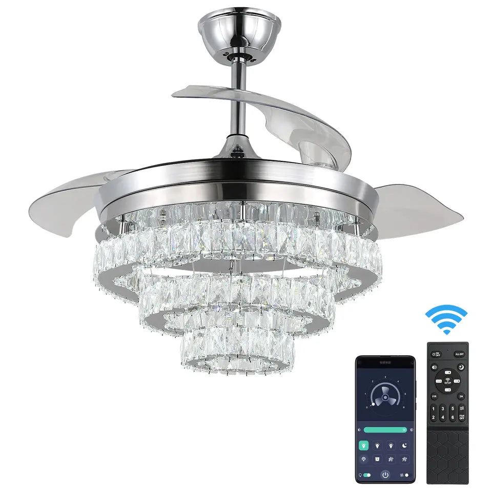 AstraLume Reversible LED Ceiling Fan With Remote Control