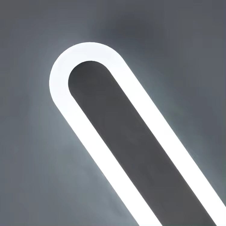 NoirGlow Black Outdoor LED Strip Wall Light Waterproof