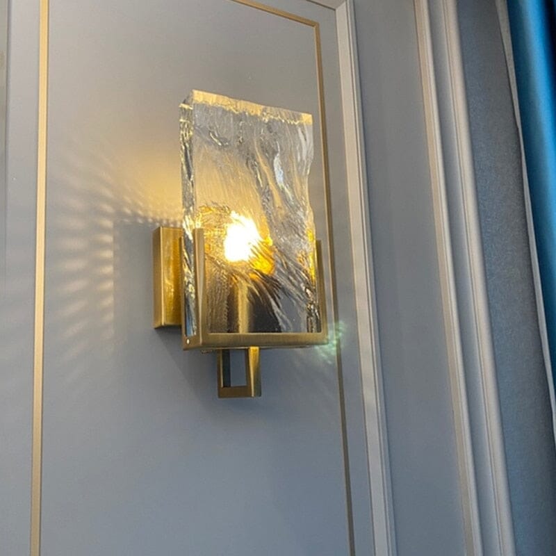 Lumira | Glamorous Gold Mini Wall Lamp with Crystals