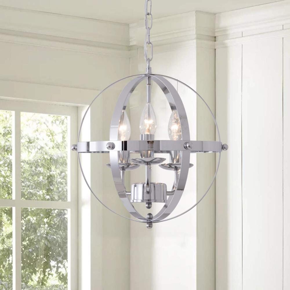 Orion Vintage Globe Chandelier With Spherical Chain