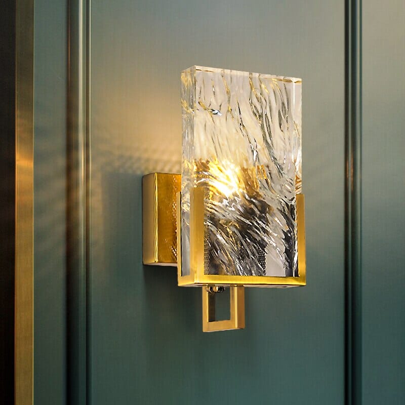 Lumira | Glamorous Gold Mini Wall Lamp with Crystals