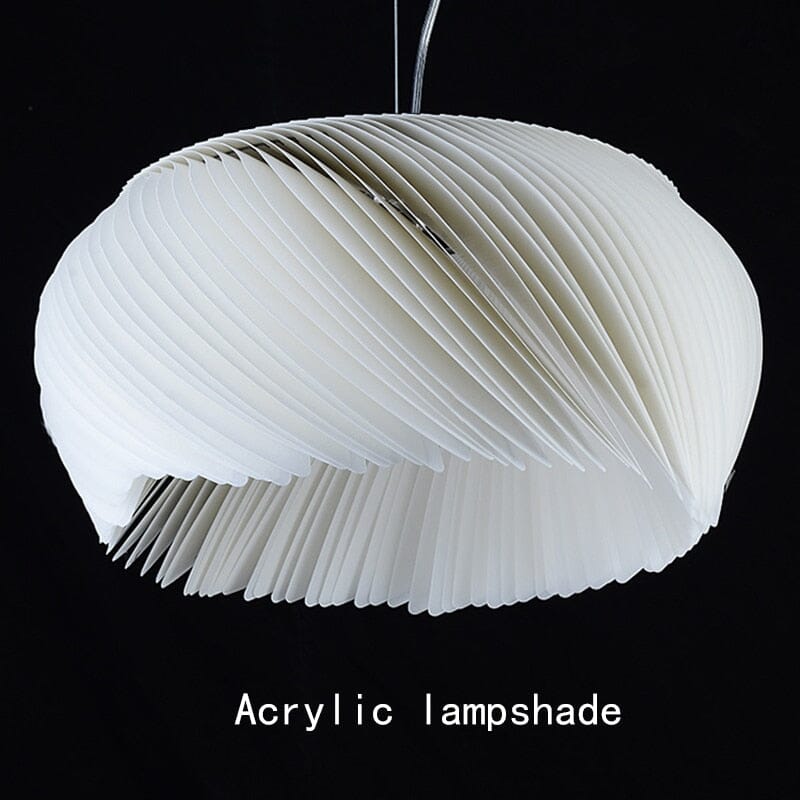 Lyra Acrylic Hanging Lamps with Cardboard Shades for Texture