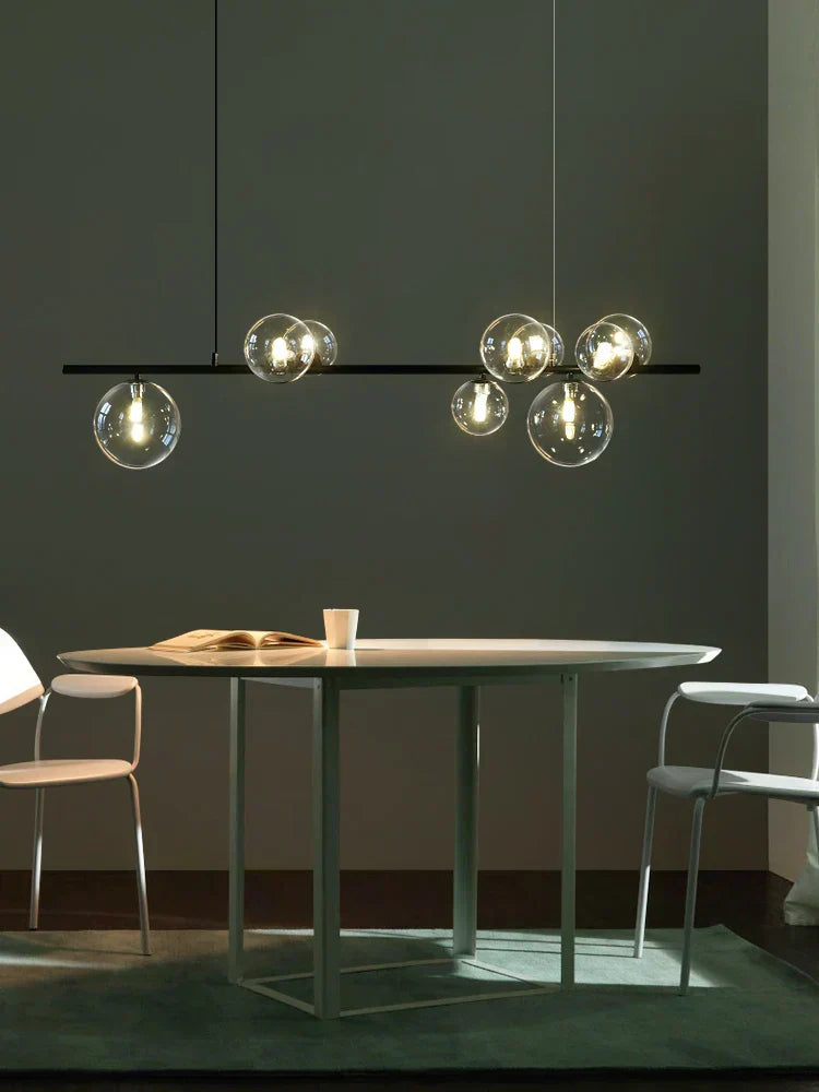 Liora Orb Glass Chandelier Nordic Minimalist Light