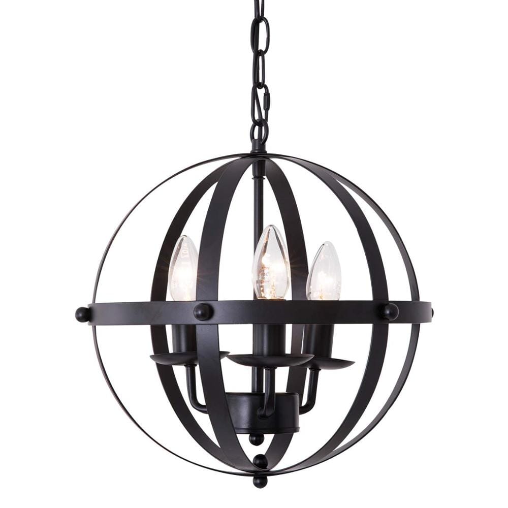 Orion Vintage Globe Chandelier With Spherical Chain