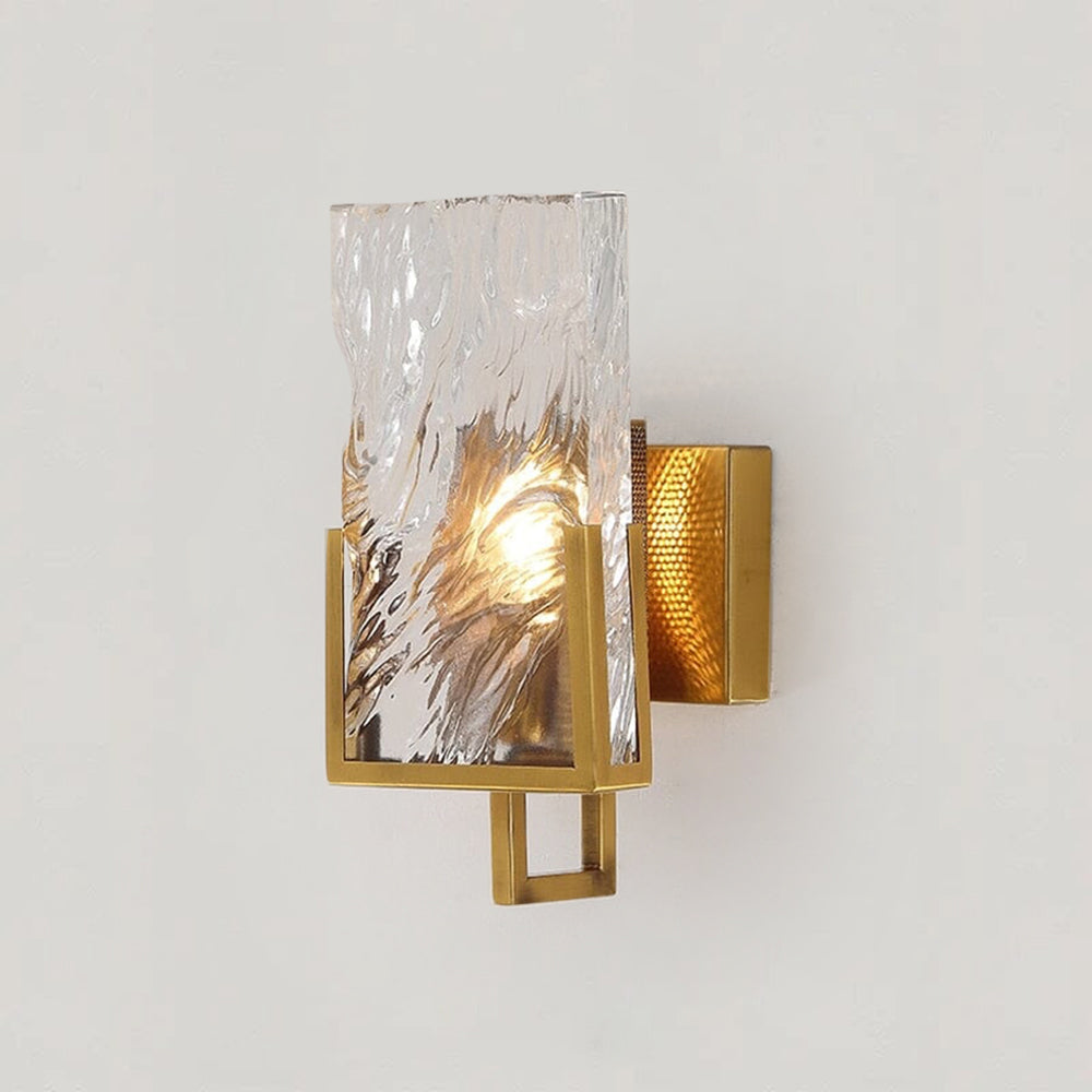 Lumira | Glamorous Gold Mini Wall Lamp with Crystals