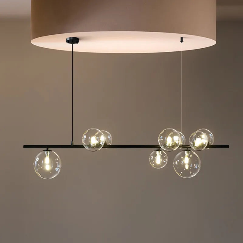 Liora Orb Glass Chandelier Nordic Minimalist Light