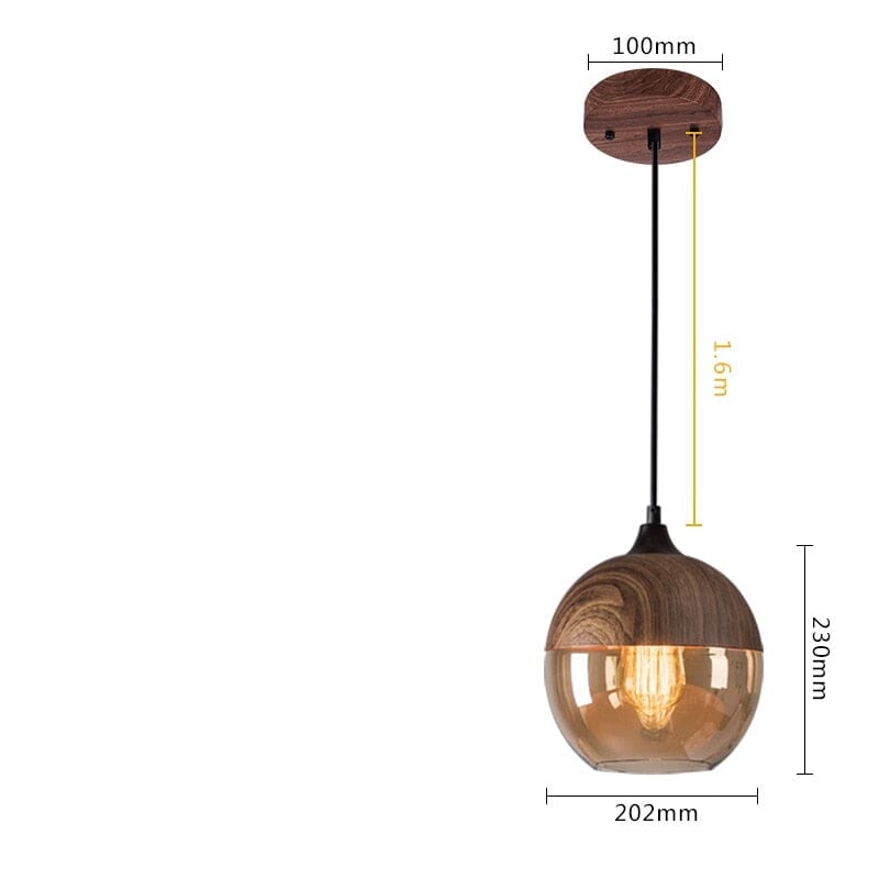 NovaWood LED Pendant Lights Modern Adjustable Wood Pendants