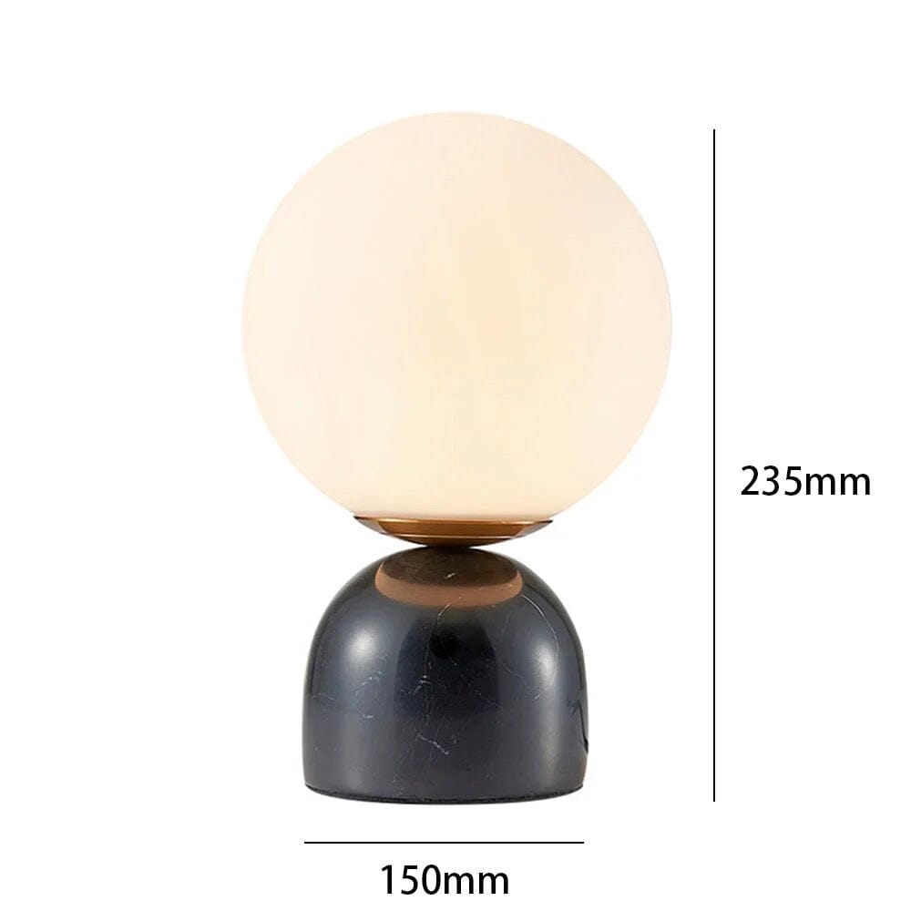 NovaLume Glass Ball Table Lamp With Ambient LED Glow