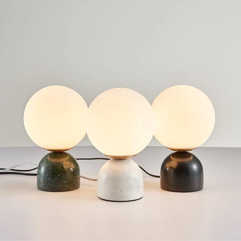 NovaLume Glass Ball Table Lamp With Ambient LED Glow