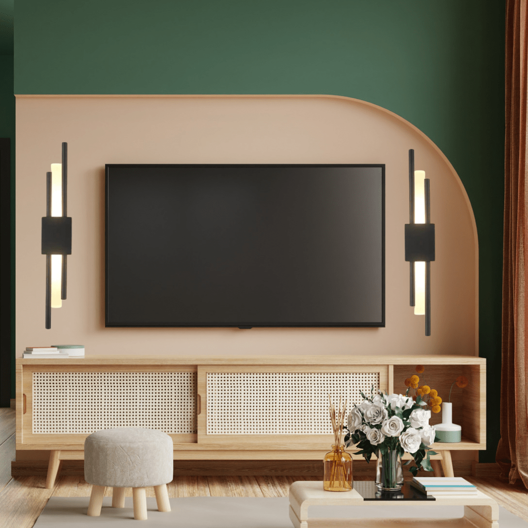 AstraLux Nordic Dual Wall Lamp For Modern Living Black