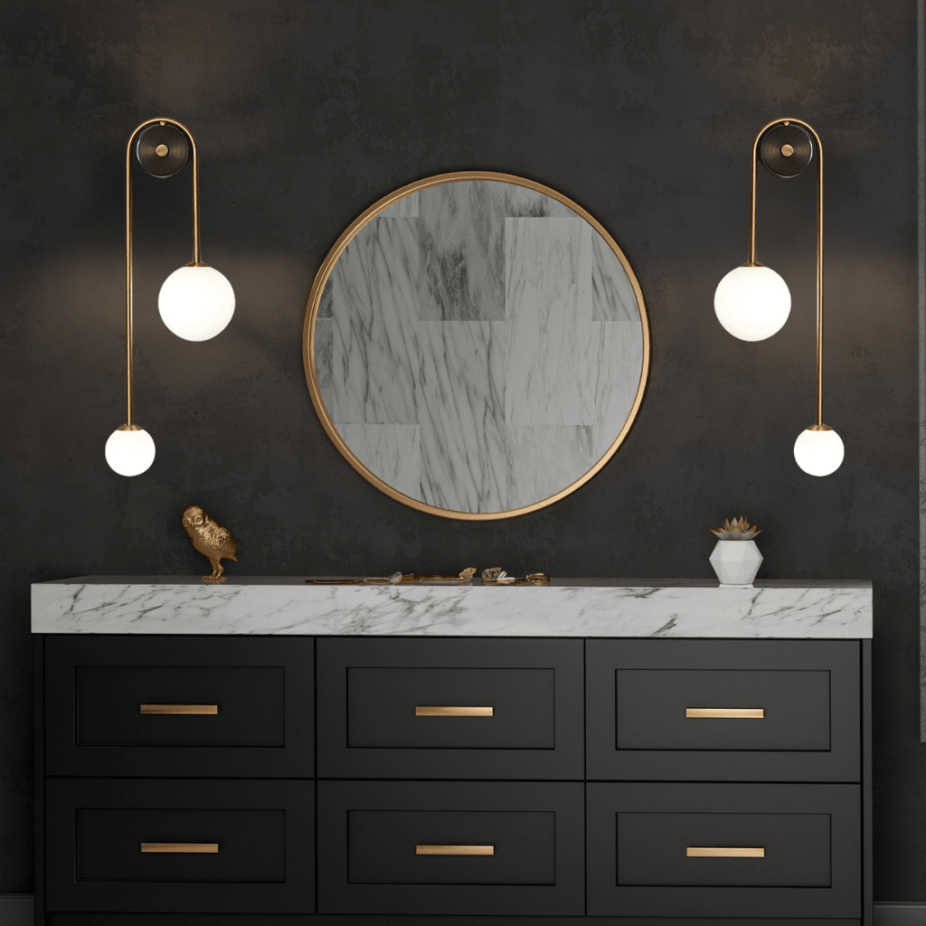 LumaSphere Glass Orb LED Wall Lamp for Modern Spaces