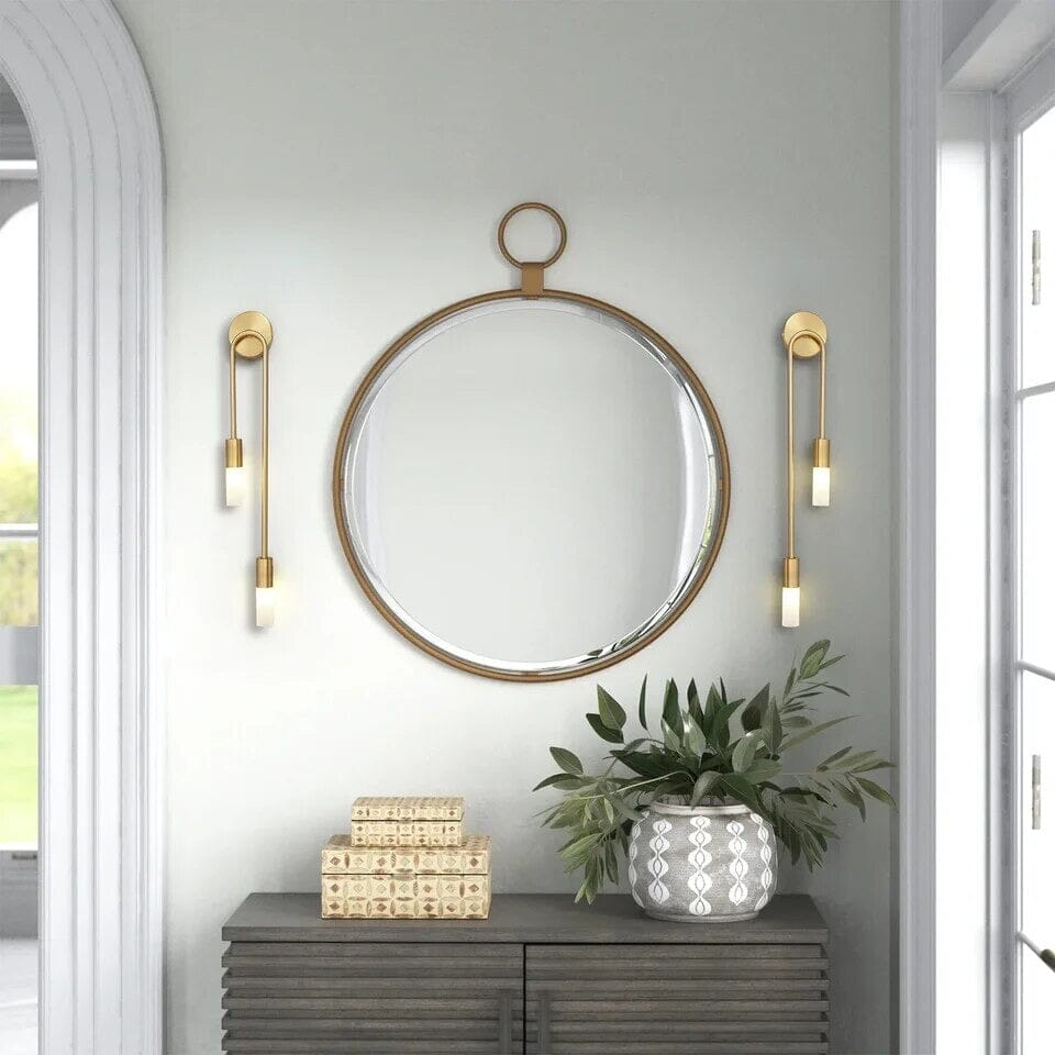 Asteron Nordic Long-Strip Wall Lamp in Copper and Aluminum